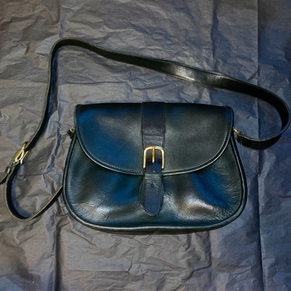 Coach Bags Rare Vintage Coach Dark Green Leather Saddle Bag Poshmark